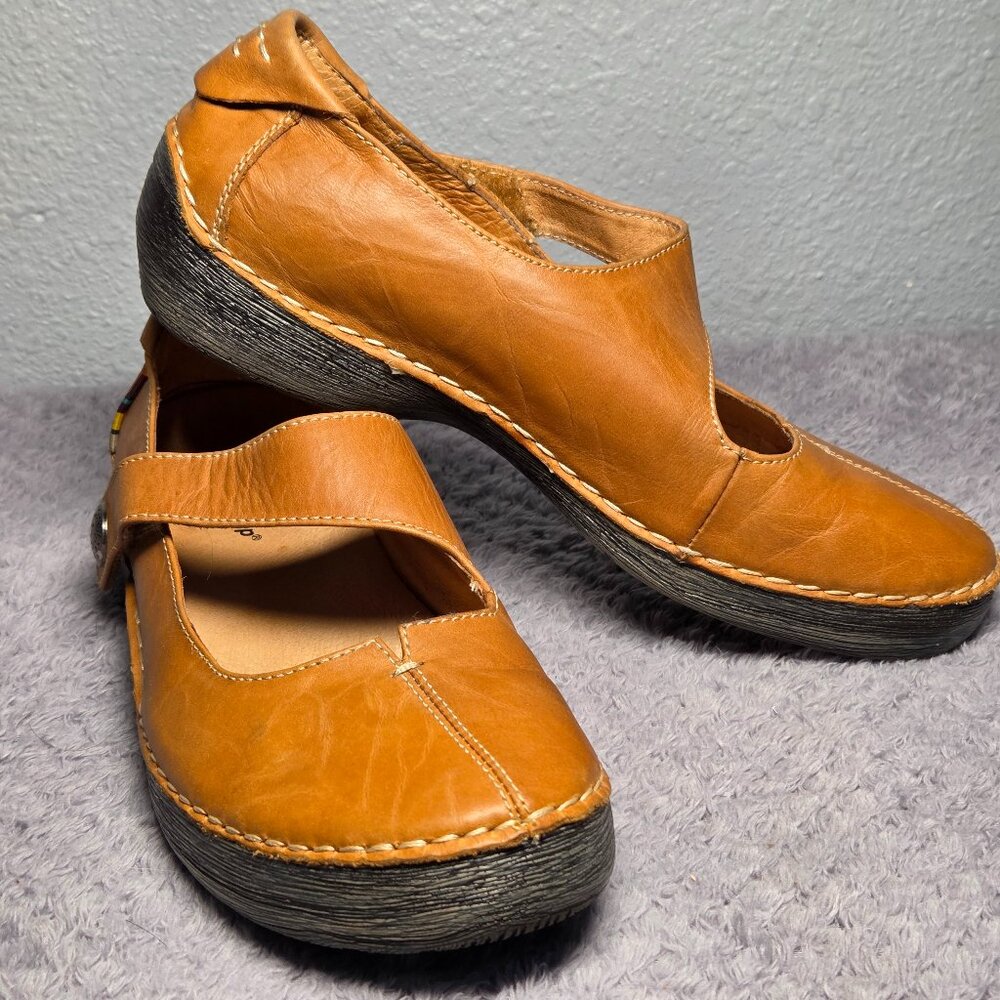 Spring Step Debutante Mary Jane Brown Leather – Size: 7.5-8 (38 EU) Women’s
